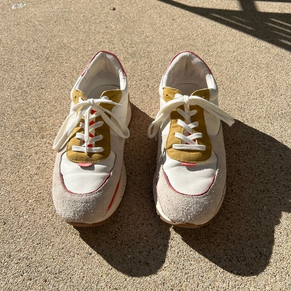 MADEWELL MWL Kickoff Trainer Sneakers Bright Colorblock Suede & Leather women 11 - Picture 8 of 9